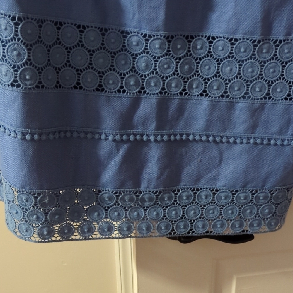 Talbots Blue Sleeveless Dress - Picture 3 of 4